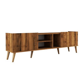 Hanah Home Lotus - 1340 Mueble de TV Rústico Bohemio Nogal